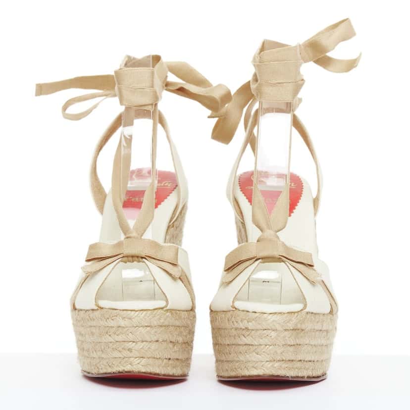 Christian Louboutin Isabelle Beige Polyester Very good condition - Inside View