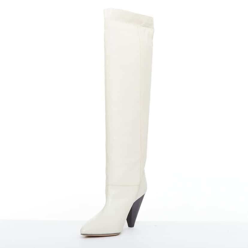 Isabel Marant Loens Beige Leather Good condition - Model View