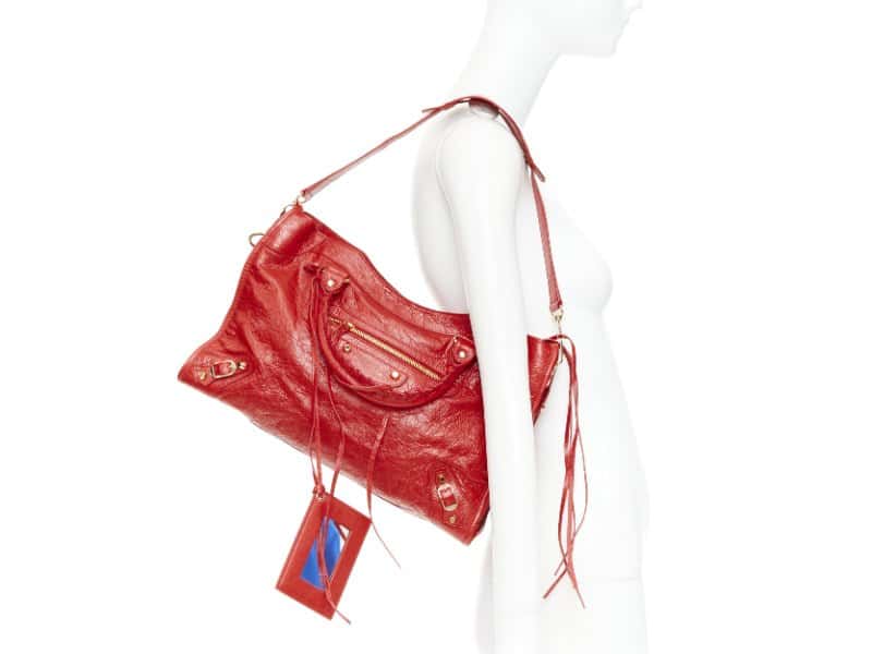 Balenciaga Giant 12 City Red Leather Very good condition - Back View