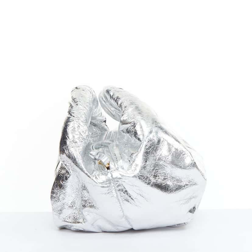 Dries Van Noten Twist Silver Leather Very good condition - Model View