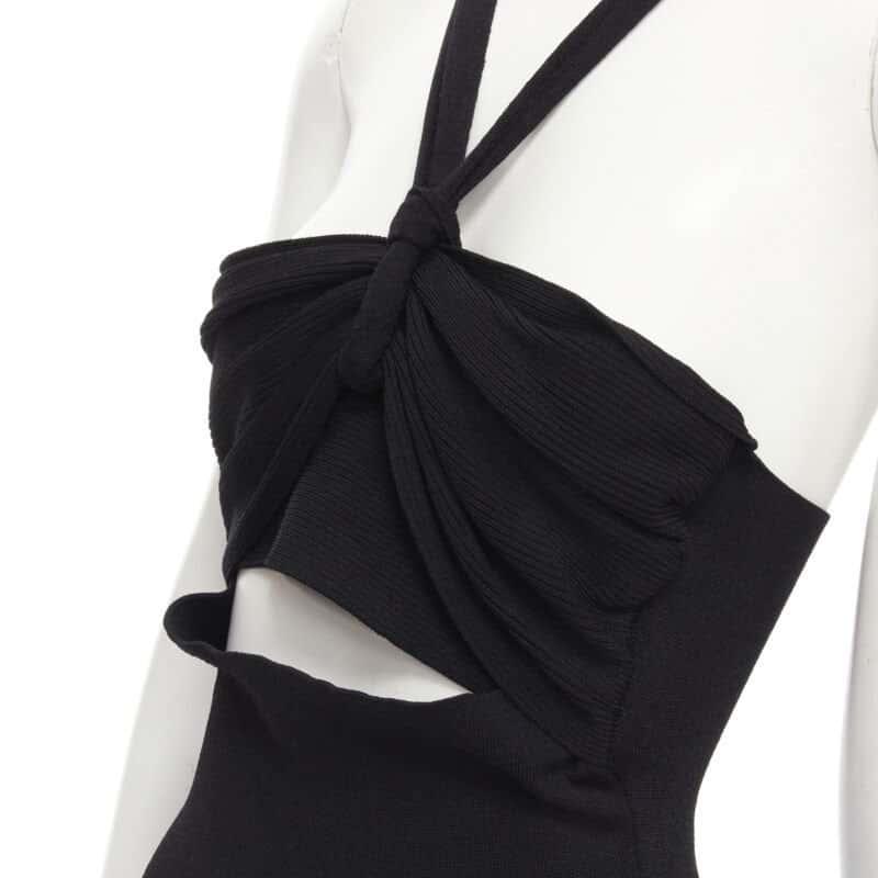 Nanushka Twist Strap Top Black Polyester Never worn - Back View