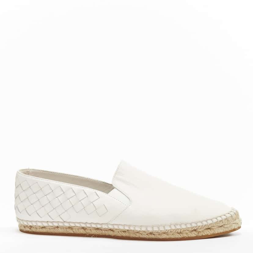 Bottega Veneta Blue Leather Espadrilles White Leather Fair condition - Front View