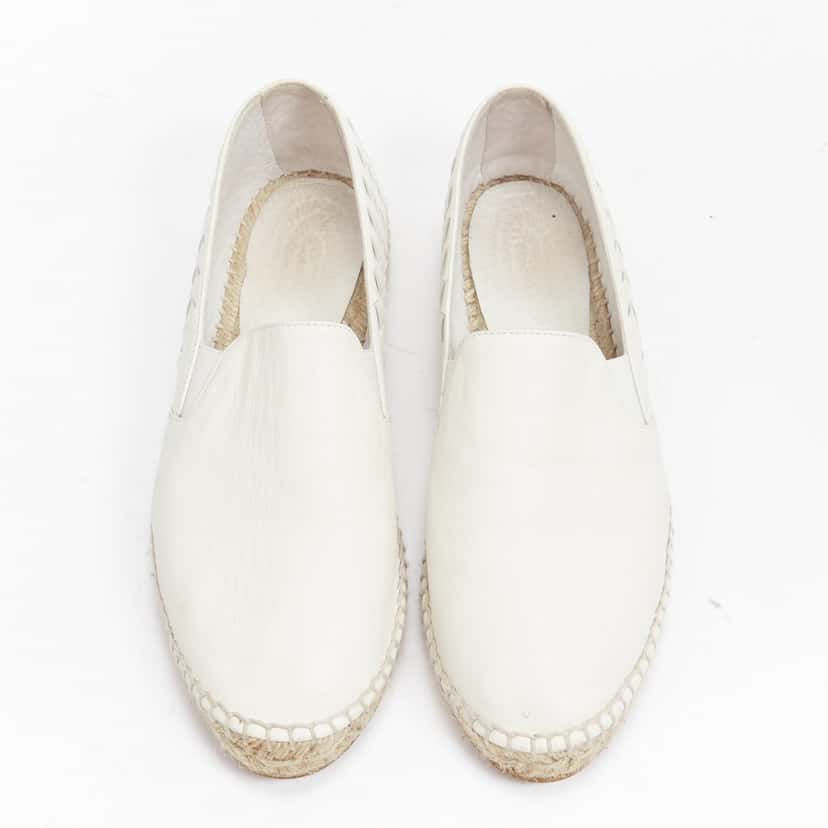 Bottega Veneta Blue Leather Espadrilles White Leather Fair condition - Inside View