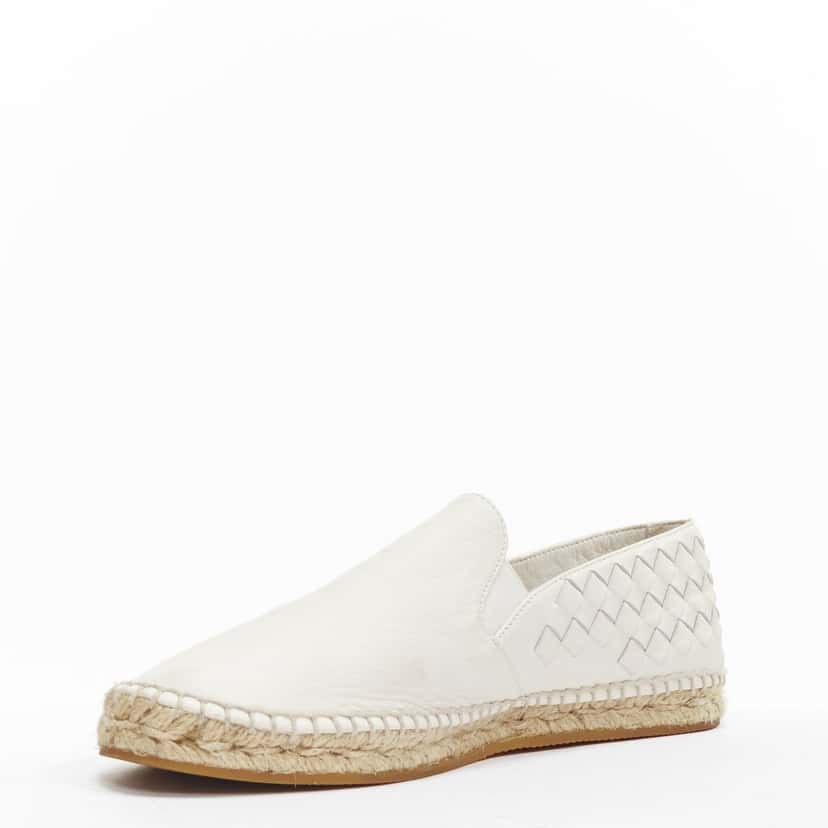 Bottega Veneta Blue Leather Espadrilles White Leather Fair condition - Model View