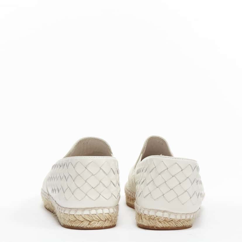 Bottega Veneta Blue Leather Espadrilles White Leather Fair condition - Box View