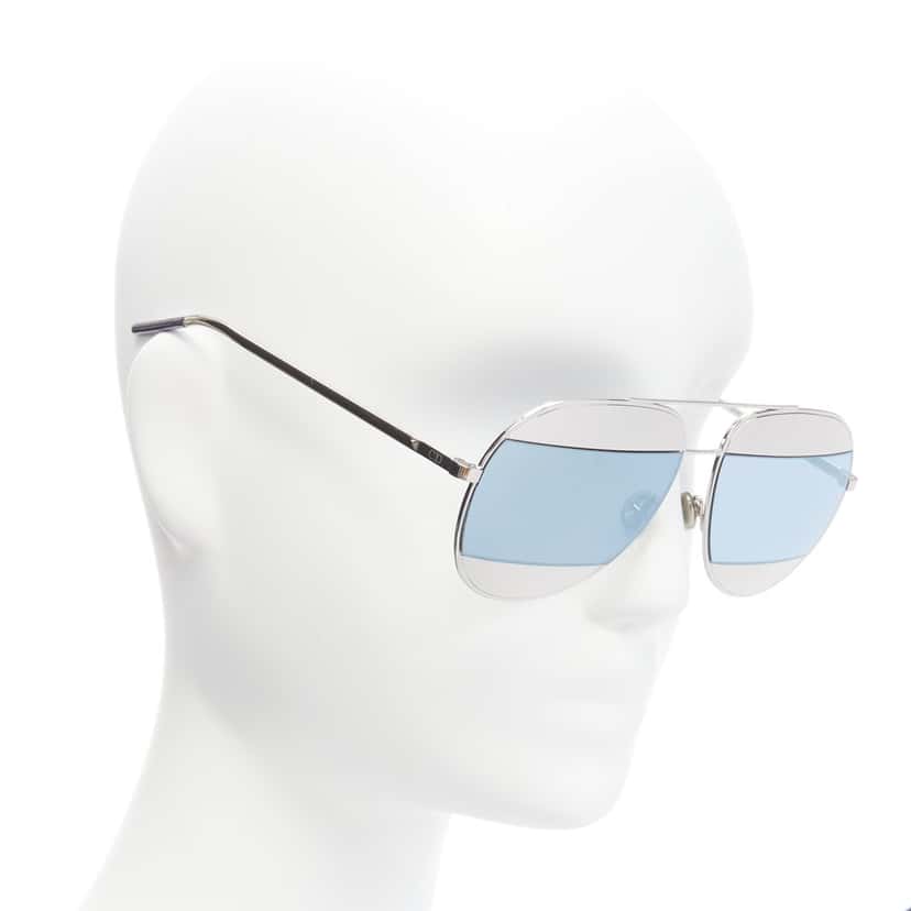 Dior Split 0103J Blue Metal Never worn - Front View