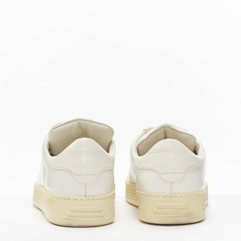 Tom Ford Classic Lace Sneakers Beige Leather Good condition - Model View