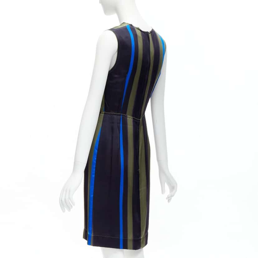 Lanvin Abstract Darts Dress MultiColor Silk Never worn - Box View