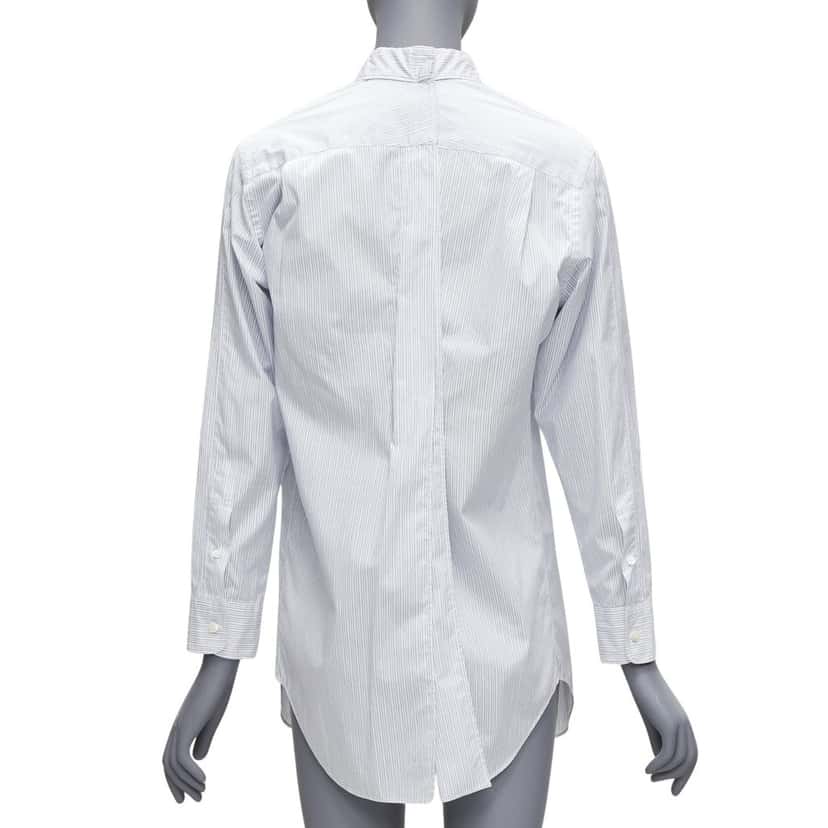Junya Watanabe Pinstripe Split Shirt White Cotton Good condition - Front View