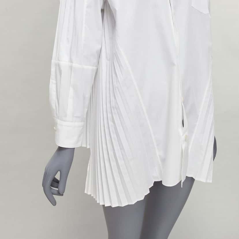 Junya Watanabe Accordion Pleat Shirt White Polyester Never worn - Back View