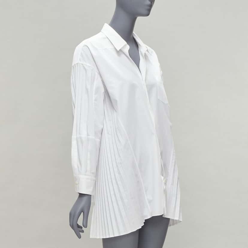 Junya Watanabe Accordion Pleat Shirt White Polyester Never worn - Inside View