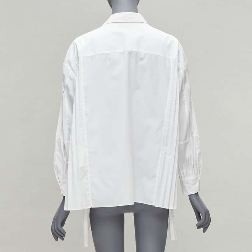 Junya Watanabe Accordion Pleat Shirt White Polyester Never worn - Box View