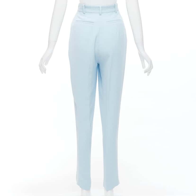 Emilia Wickstead Flared Wool Pants Blue Polyester Very good condition - Box View