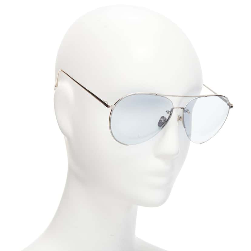 Linda Farrow LFL624/6 Silver Metal Very good condition - Front View