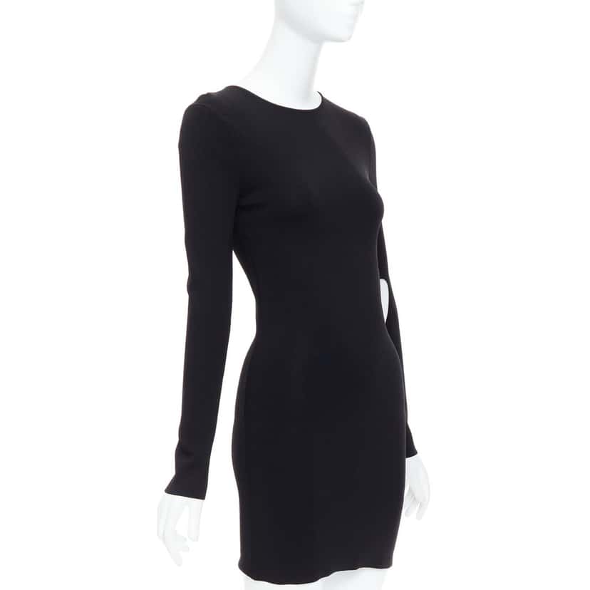 Rohe Cut Out Dress Black Viscose Never worn - Inside View