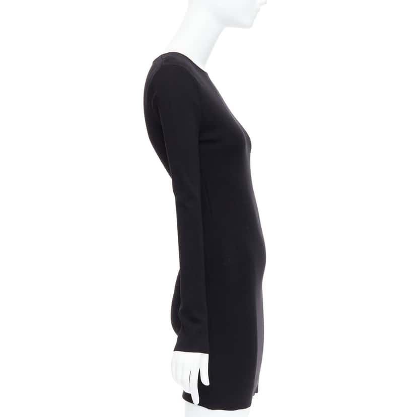 Rohe Cut Out Dress Black Viscose Never worn - Model View