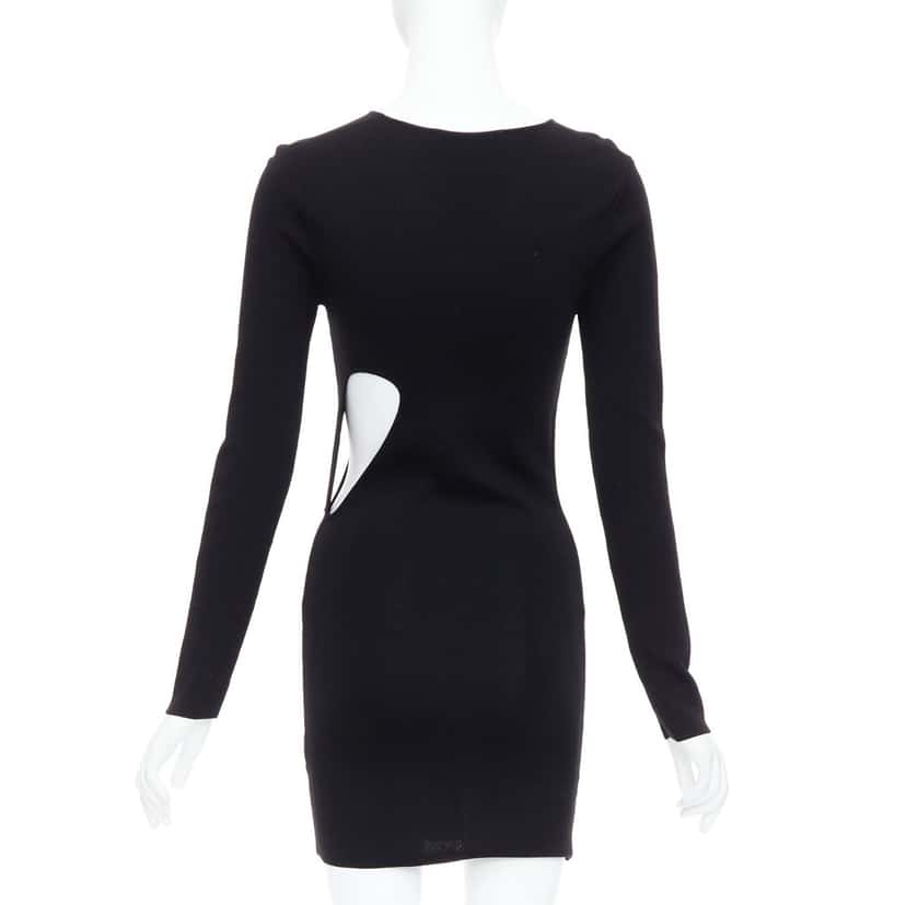 Rohe Cut Out Dress Black Viscose Never worn - Box View