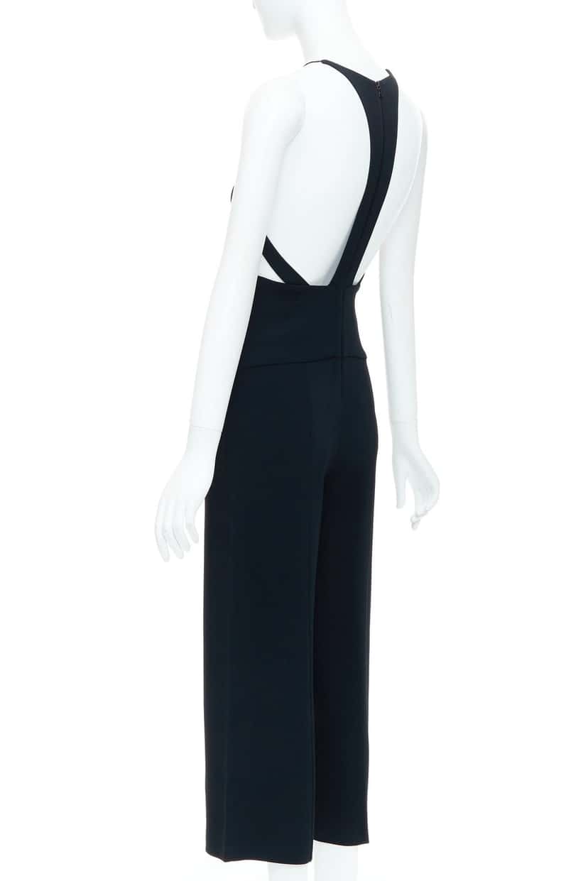Narciso Rodriguez Black Cutout Jumpsuit Black Polyester Very good condition - Box View