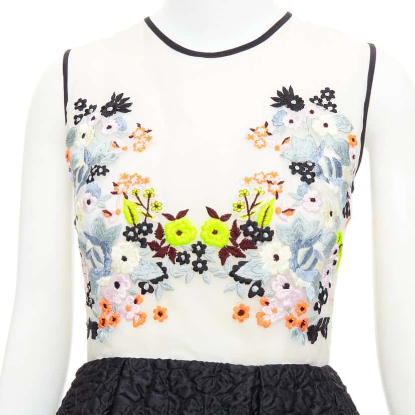 Erdem Faris Beige Silk Very good condition - Back View