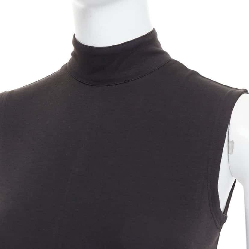 Istante High Neck Bodysuit Black Cotton Very good condition - Back View