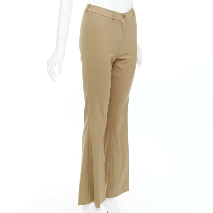 Michael Kors Wool Flared Pants Khaki Wool Very good condition - Inside View