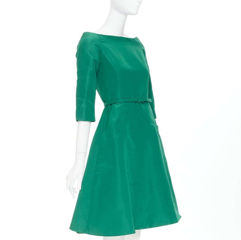 Oscar de la Renta Product Green Silk Very good condition - Inside View