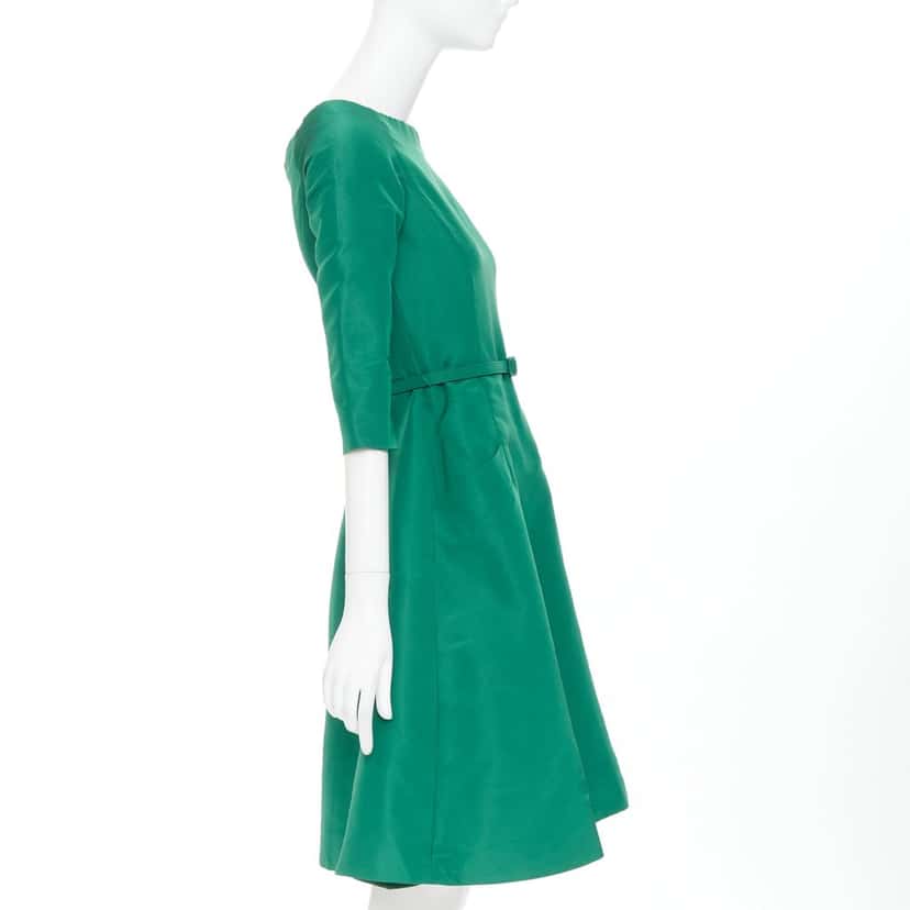Oscar de la Renta Product Green Silk Very good condition - Model View