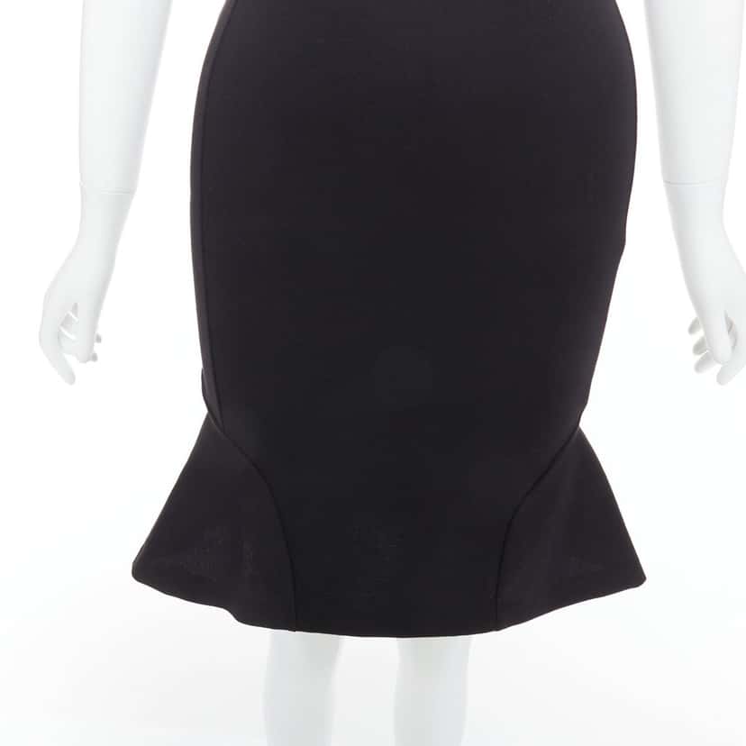 Stella McCartney Kick Flare Dress Black Cotton Never worn, with tag - Back View