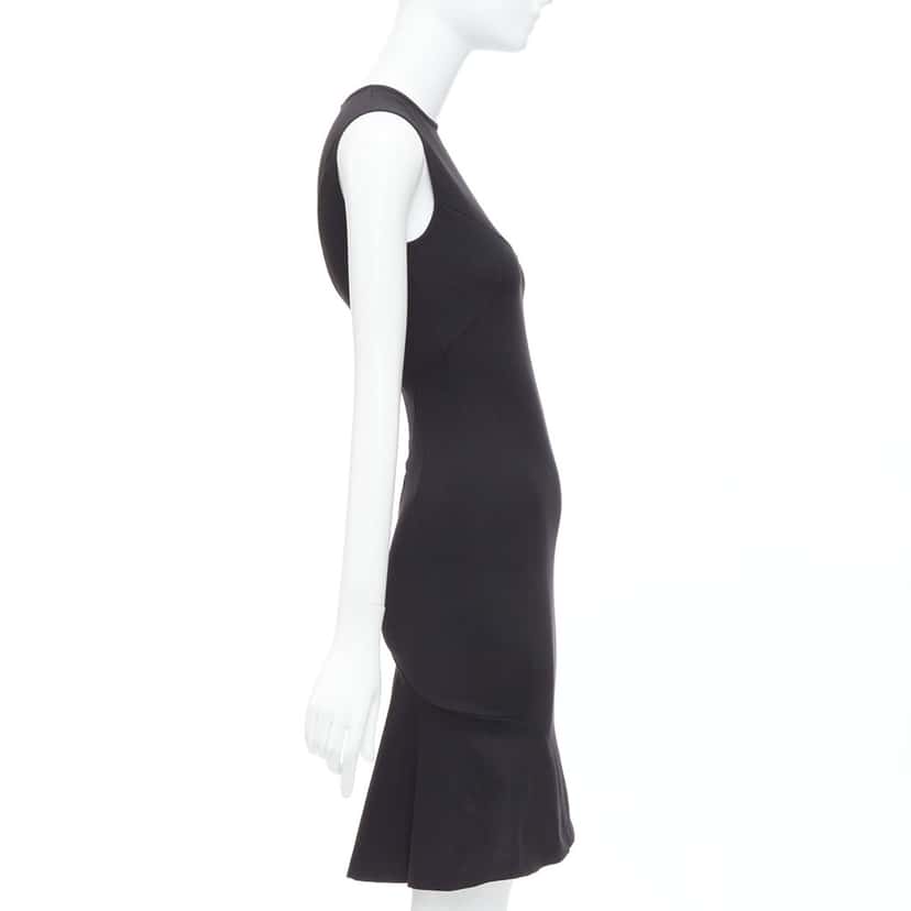 Stella McCartney Kick Flare Dress Black Cotton Never worn, with tag - Model View