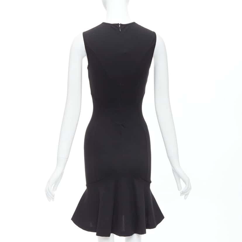 Stella McCartney Kick Flare Dress Black Cotton Never worn, with tag - Box View