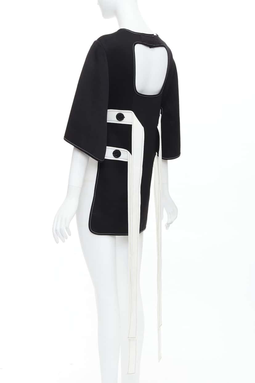 Ellery Bicolor Hi-Low Top Black Polyester Never worn - Box View