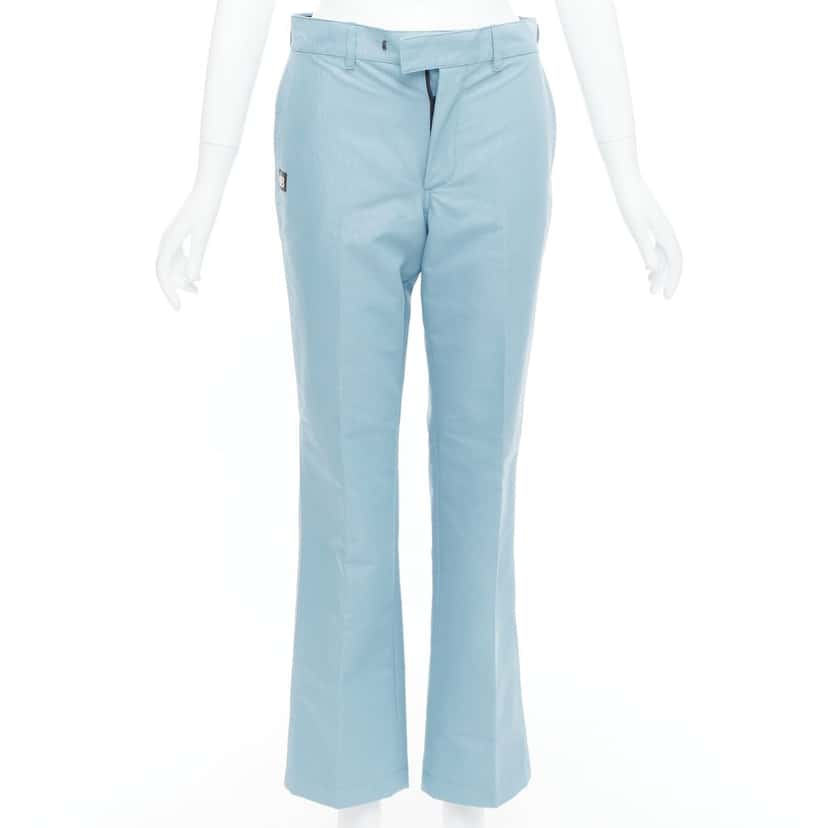 Balenciaga Logo Tapered Pants Blue Polyamide Never worn - Front View