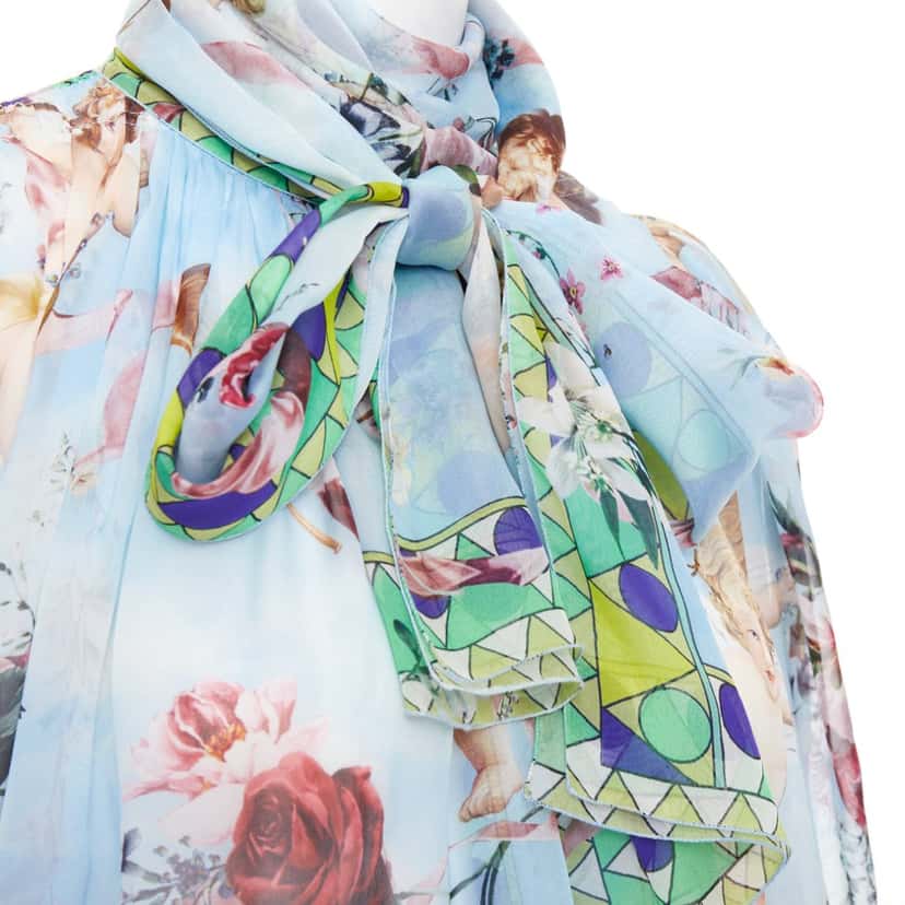 DOLCE & GABBANA Product Blue Silk Very good condition - Back View