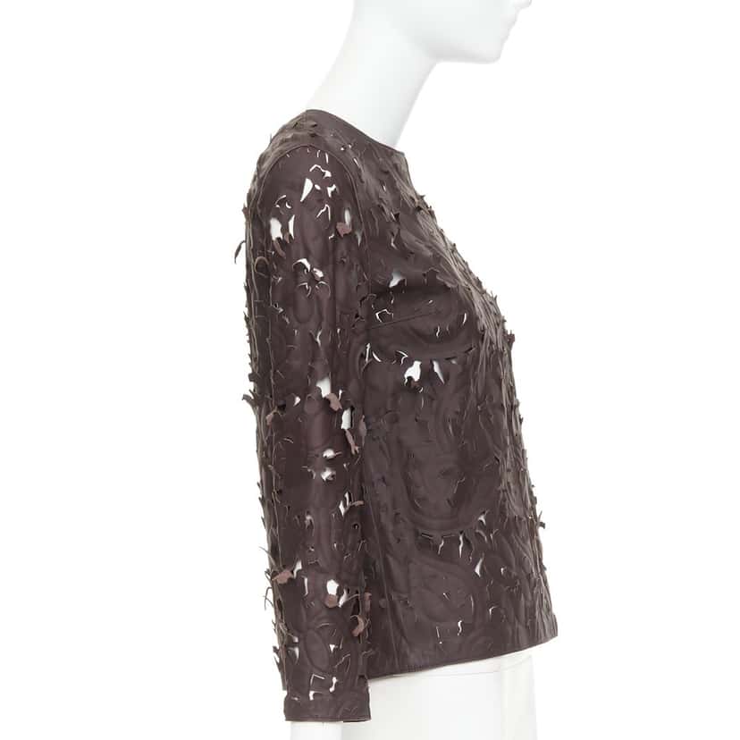 Carven Product Brown Leather Never worn, with tag - Model View