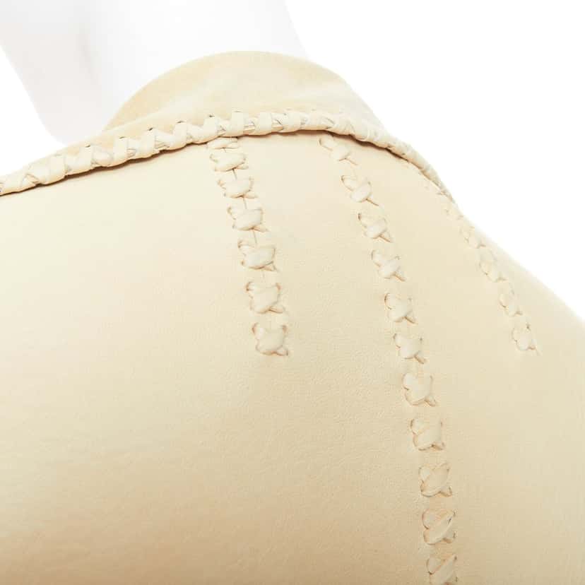 Ralph Lauren Product Beige Leather Fair condition - Back View