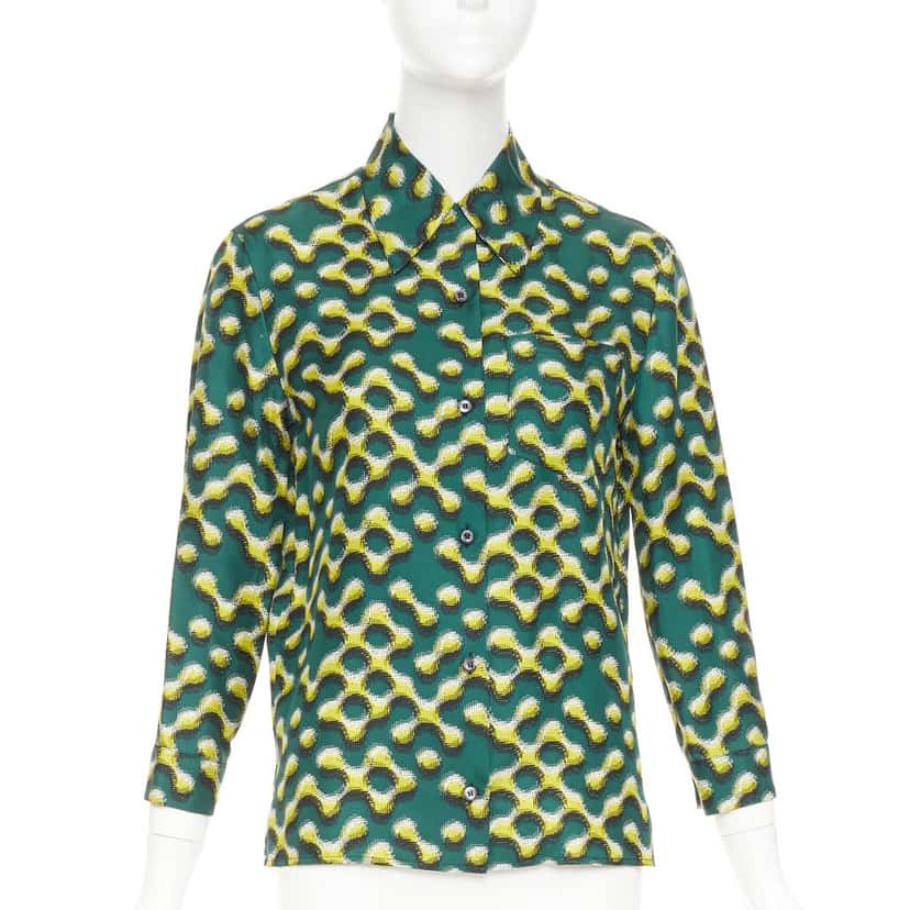 Prada Product Green Silk Very good condition - Front View