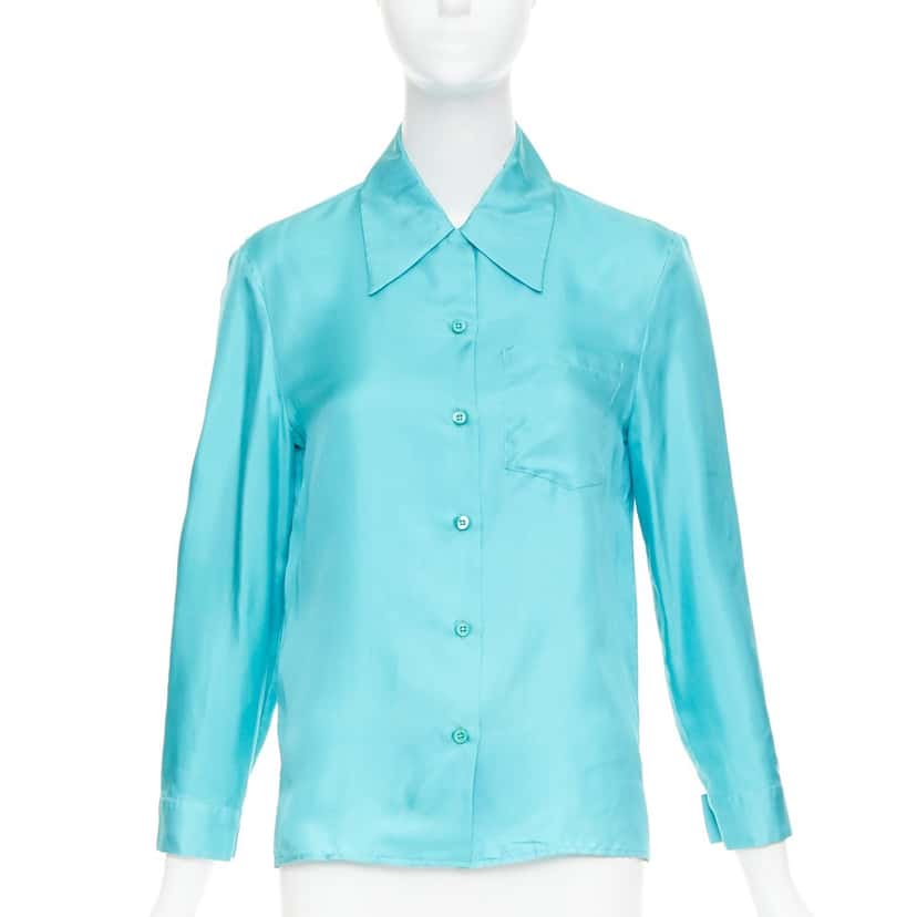 Prada Product Blue Silk Very good condition - Front View