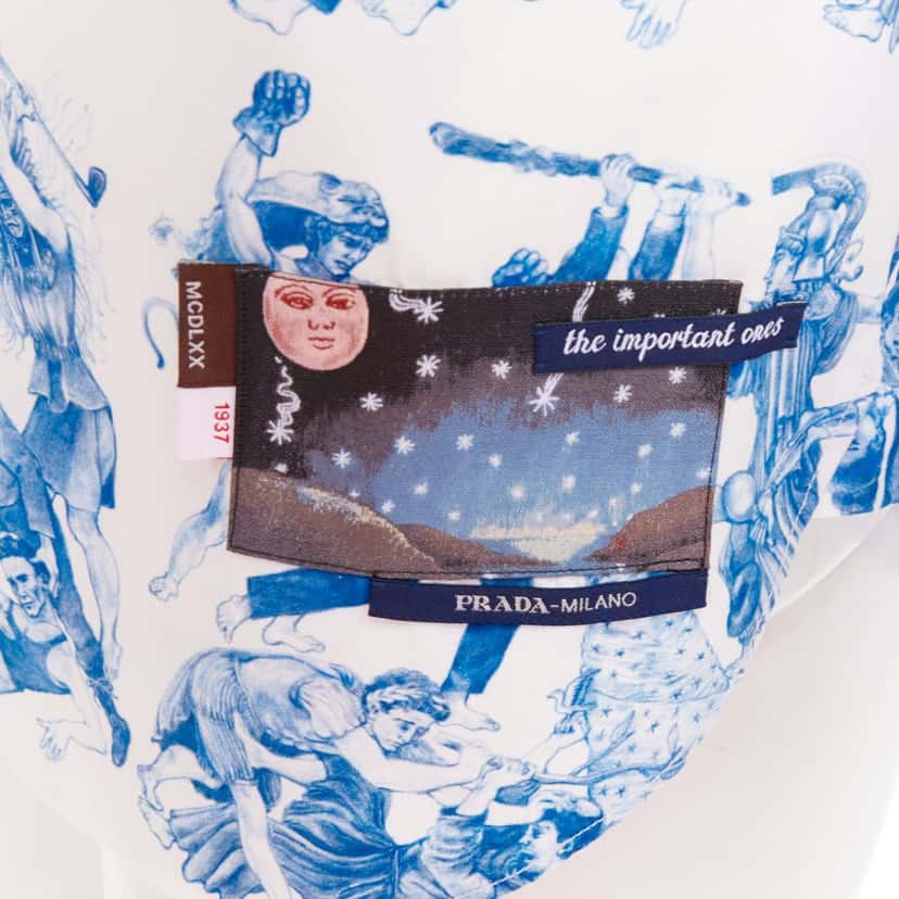 Prada The Important Ones Blue Cotton Very good condition - Back View