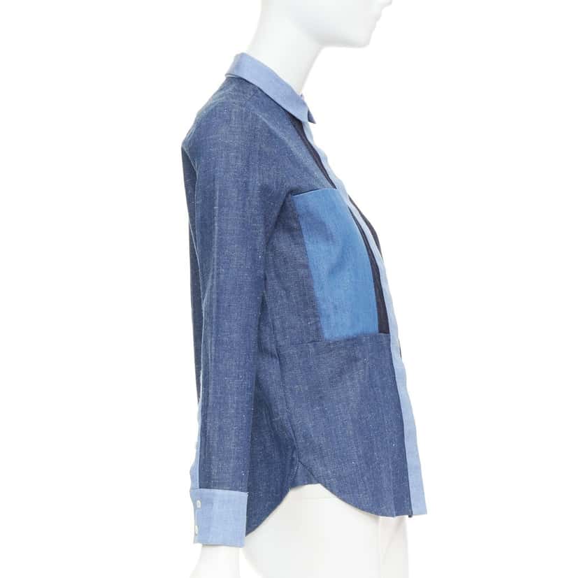 Celine Product Blue Cotton Never worn, with tag - Model View