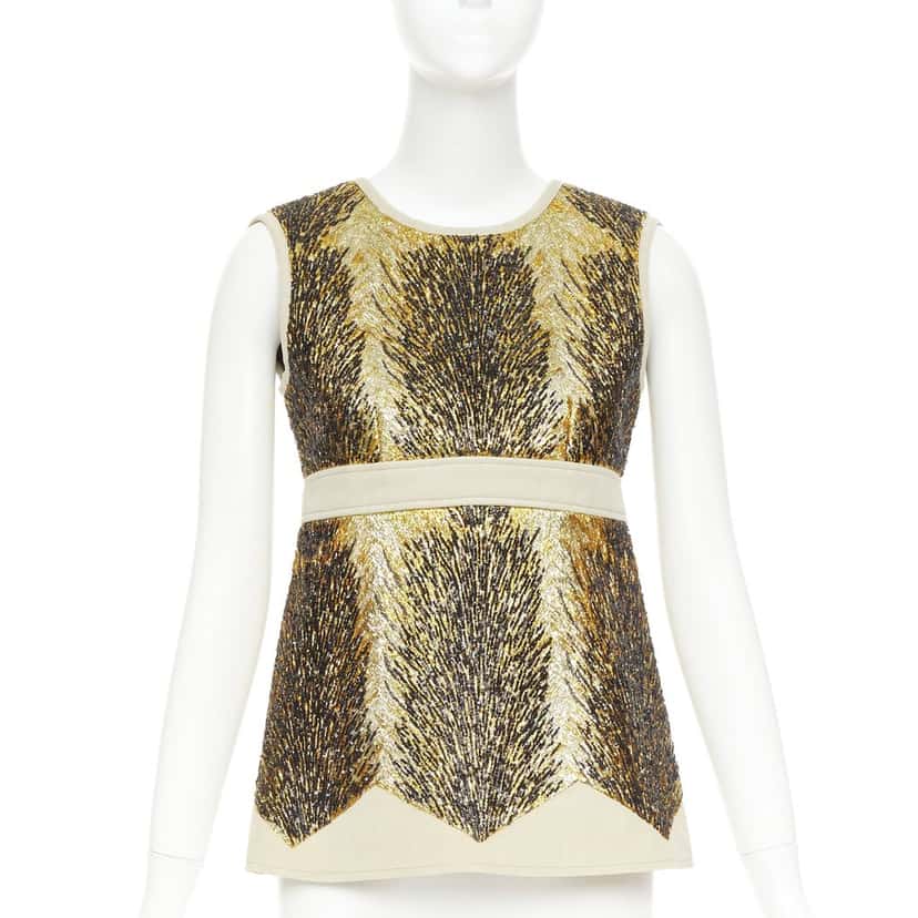 Louis Vuitton Product Gold Polyester Very good condition - Front View