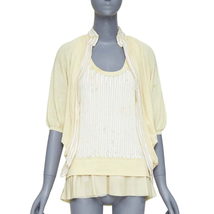 Sacai Product Ecru Cotton Fair condition - Front View