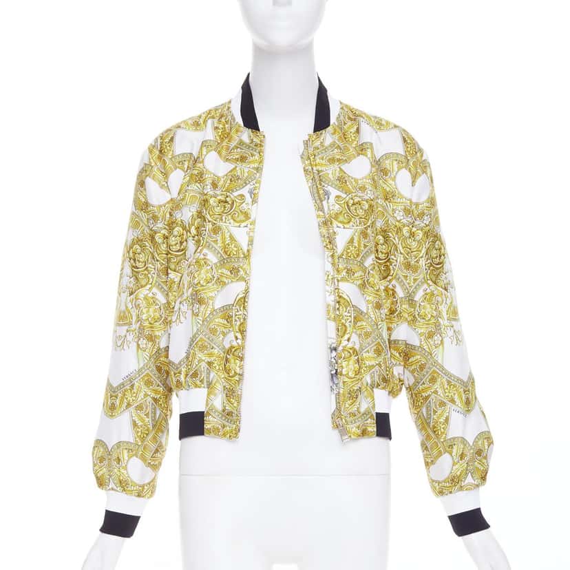 Versace Product White Silk Never worn, with tag - Front View