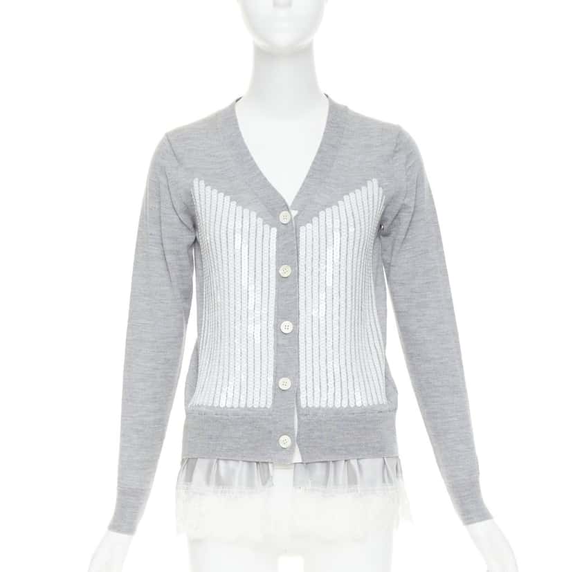 Sacai Product Grey Wool Very good condition - Front View