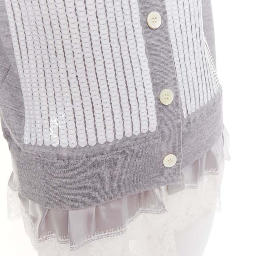 Sacai Product Grey Wool Very good condition - Back View