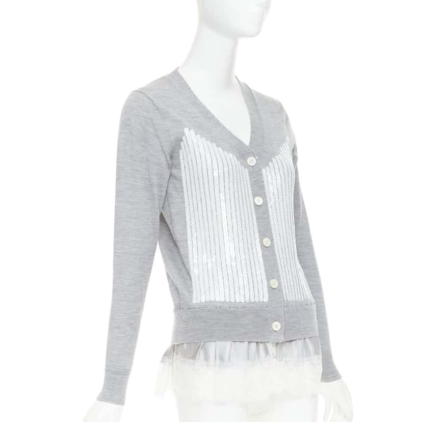 Sacai Product Grey Wool Very good condition - Model View