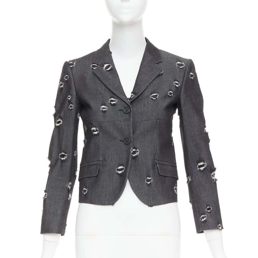 Miu Miu Product Grey Denim Very good condition - Front View