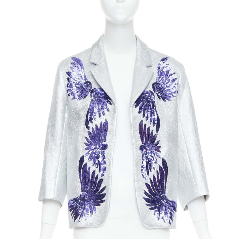 Dries Van Noten Product Silver Viscose Very good condition - Front View