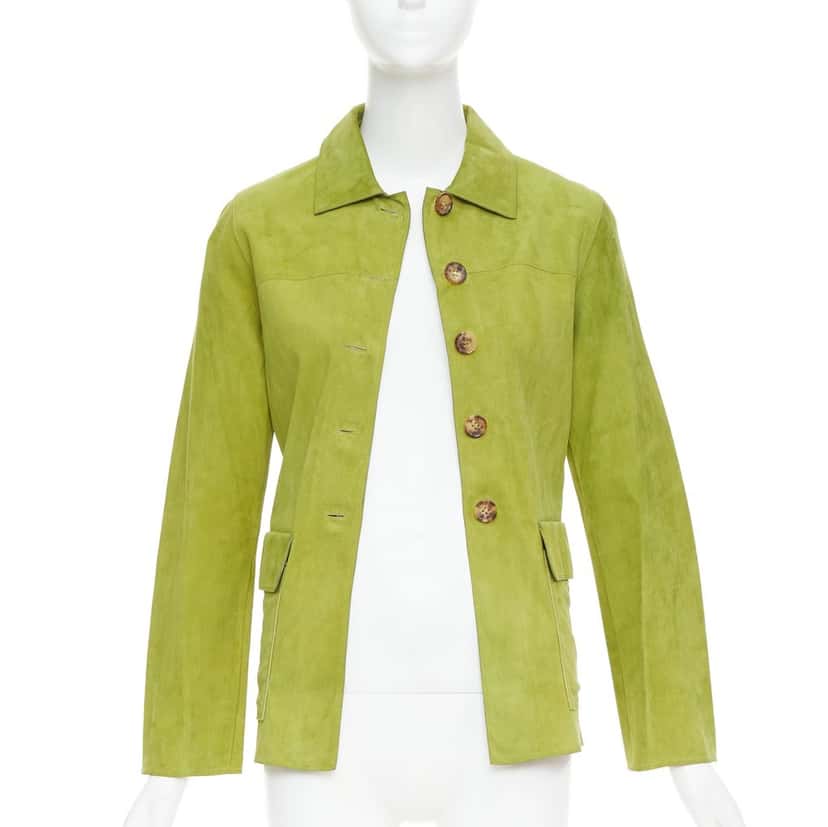 Loro Piana Product Green Suede Fair condition - Inside View