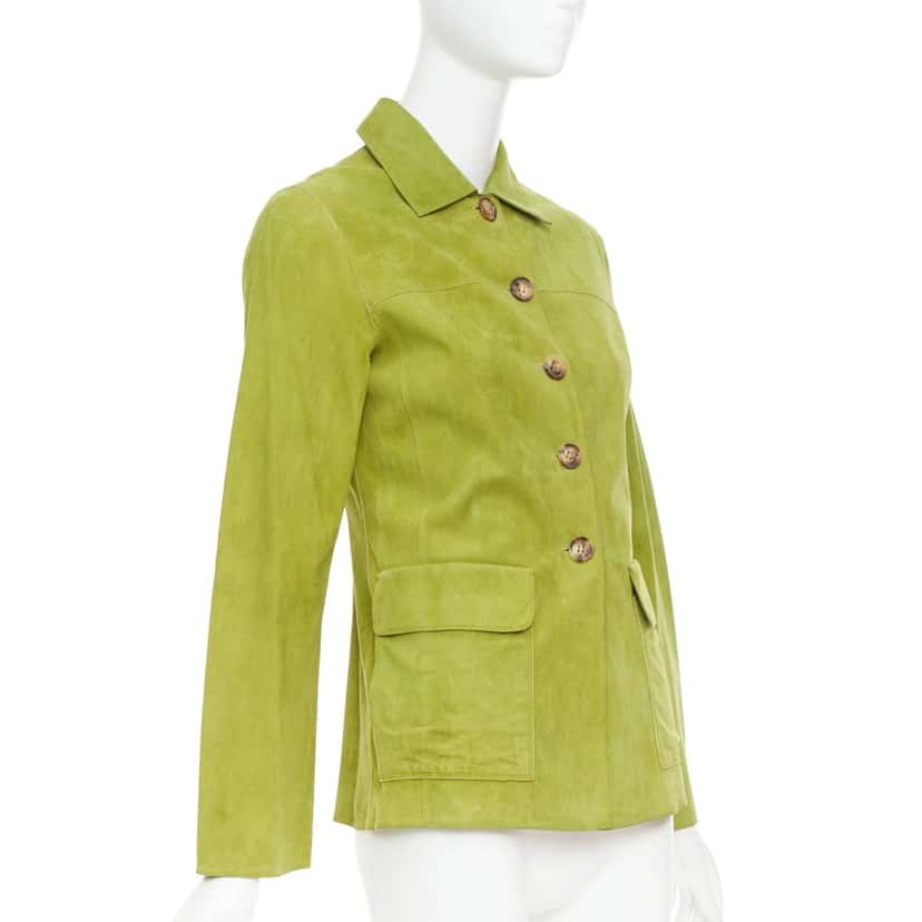 Loro Piana Product Green Suede Fair condition - Model View