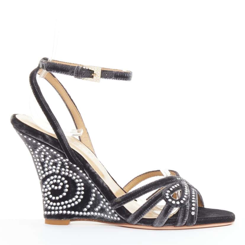 Valentino Product Grey Velvet Very good condition - Front View